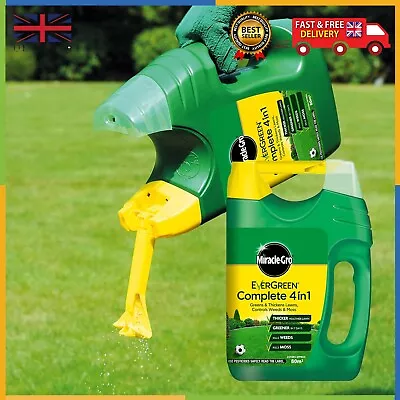 80m² Miracle Gro EverGreen Complete 4 In1 Lawn Feed Spreader Weed Moss Killer UK • £19.99