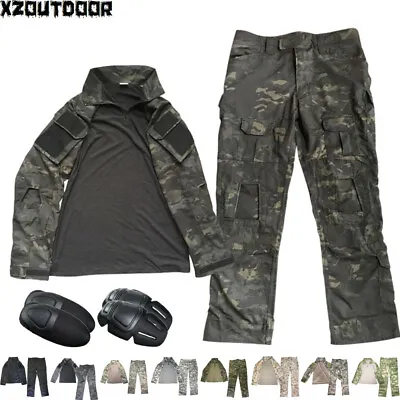 Men's Army Military Tactical Shirt Pants Airsoft Combat Uniform BDU Camo Sets • $66.49