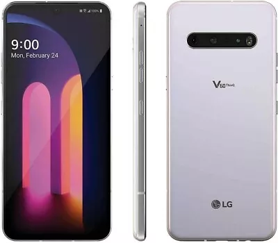 New LG V60 ThinQ 5G LMV600VM 128GB Classy White Verizon AT&TT-Mobile Unlocked • $268.98