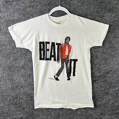 Vintage 1984 Michael Jackson T Shirt Women’s Medium Beat It Single Stitch  USA • $75