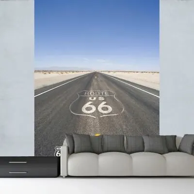 £13.59 • Buy 1 Wall Route 66 Road Mural Wallpaper America Photographic Wallpaper 1.58 X 2.32m