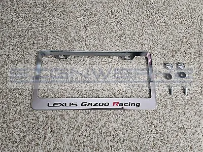 Lexus Gazoo Racing 2 Colors Chrome Stainless Steel License Plate Frame • $21.59