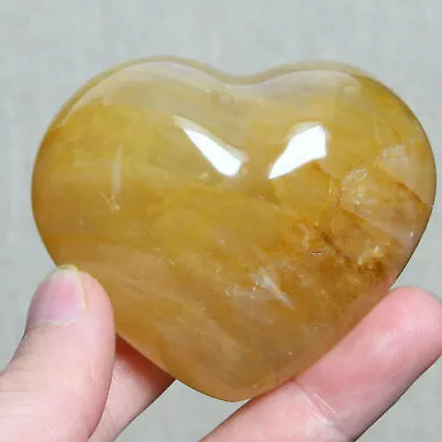 220g NATURAL Yellow Hematoid PHANTOM MULTI-INCLUSIONS CRYSTAL Heart • $24.50