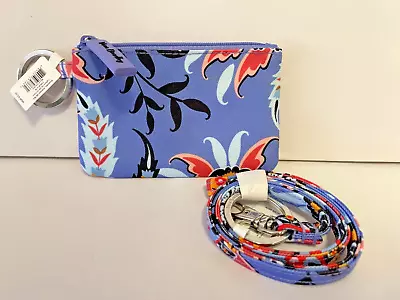 NWT Vera Bradley Lighten Up Zip ID Case/Lanyard  In Mural Garden • $6