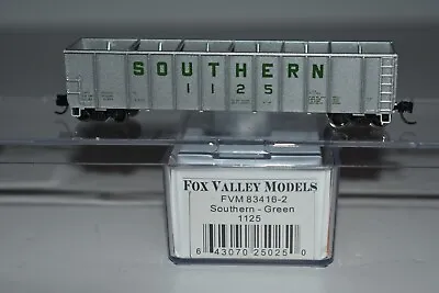 N Scale Fox Valley Models Southern Silver Sided Woodchip Gondola 1125 C36840 • $24.99
