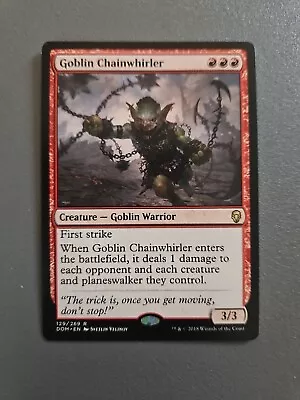 MTG Goblin Chainwhirler [Dominaria Near Mint] • £2.49