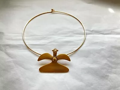 £24 • Buy Alva Museum Replicas. Gold Plated Torque Necklace, Solid Stylised Eagle Pendant