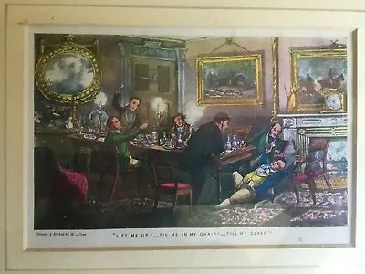 Lithograph Titled  Lift Me Up-!Tie Me In My Chair!-Fill My Glass!  1903 H Alken • £40