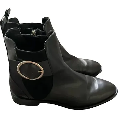 $29.99 • Buy NWOT Zara Chelsea Black Boots Size 8 US 39 EU