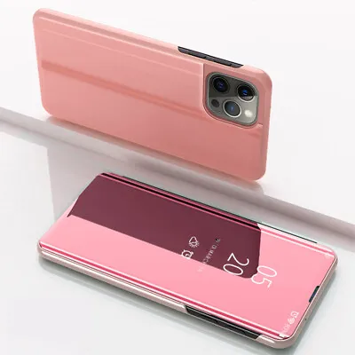 $9.99 • Buy For IPhone 14 13 12 11 Pro Max Mini XS XR 8/7 Plus Luxury Mirror Case Flip Cover