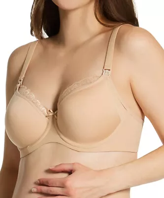 Panache Eleanor #9081 Size 32 E Latte Molded Spacer Nursing Bra ( Sample) • £8.20