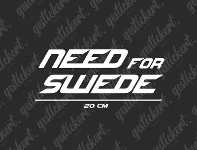 1x 20cm Need For Sweden Sticker Decal For Volvo Saab Tuning Car Car Car • $5.39