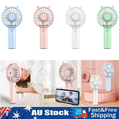$13.19 • Buy Mini Portable Handheld Desk Fan Cooling Cooler USB Air Rechargeable Portable Fan