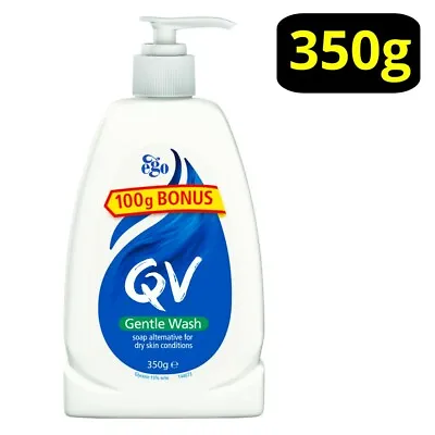 QV Gentle Wash 350g Pump Rehydrates Dry Sensitive Skin Soap Free Ego 350mL • $9.03