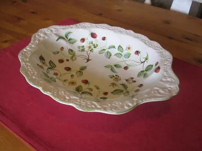 £4.95 • Buy Vintage James Kent Old Foley Strawberry Serving Dish/Bowl Staffordshire, England