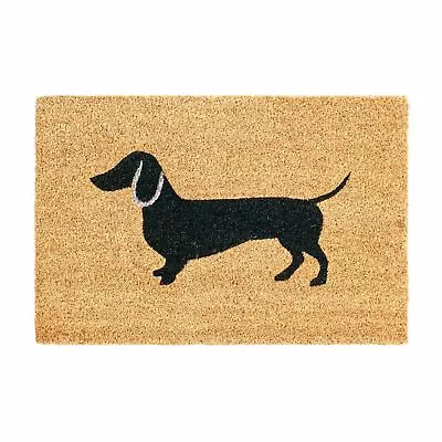 Non-Slip Door Mat Coir Indoor Outdoor Welcome Mat 60 X 40cm Duchshund • £10