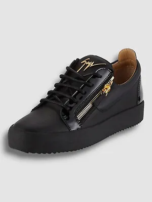 $234.50 • Buy $666 Giuseppe Zanotti Men's Black London Double-Zip Sneaker Shoe Size 47/US 14