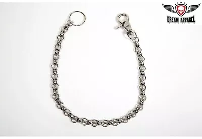 Beautiful Unique Skull Design Chrome Biker Fashion Wallets Keys Chain • $26.99