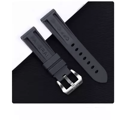 Silicone Rubber Strap For Panerai Pam Luminor Radiomir Watches 24mm • £27.50