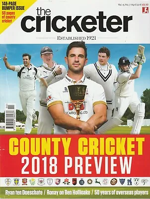 £0.99 • Buy Cricketer Magazine (Wisden) - April 2018 - County Cricket Preview