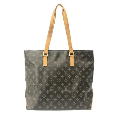 Auth LOUIS VUITTON Cabas Mezzo M51151 Brown Monogram TH1021 Shoulder Bag • $468