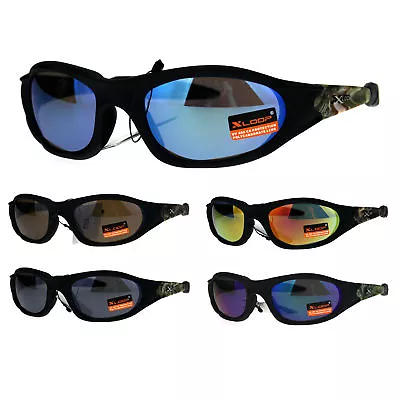 Mens Xloop Oval Plastic Sport Warp Around Sunglasses • $9.95