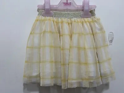 Lovely Baby Girls Next Yellow Check  Tutu Skirt 9-12m • £5.99