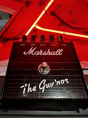 Rare 90s Marshall Guv'nor Guitar Effect Pedal Overdrive Plexi Made In England • $329