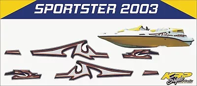 SEADOO SPORTSTER 2003 GRAPHICS / DECAL / Sticker  TOP HULL DECALS ONLY • $50