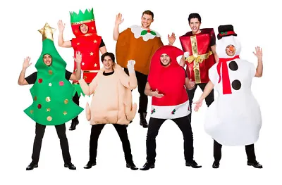 Christmas Adults Fancy Dress Xmas Festive Fun Mens Ladies Novelty Costume Santa • £17.99