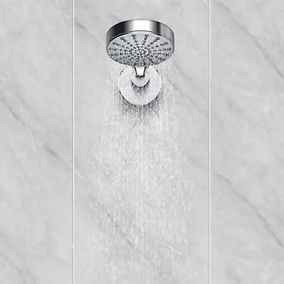 Premium PVC Bathroom Shower Panels Tile Effect Marble Sparkle Free Adhesive • £59.99