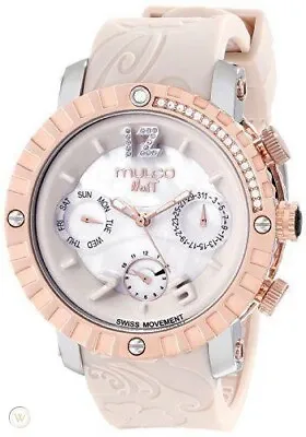 Brand New Mulco Unisex Mw5-1622-113 Analog Display Swiss Quartz Pink Watch • $259.99