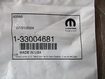 MoPar Front Main Crankshaft Seal - NOS -'01-'06 Jeep / Dakota - P/N 33004681 • $18.95