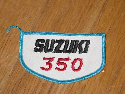 $4.97 • Buy SUZUKI 350  Motorcycle Patch Red Black Blue Vintage MX Motocross    2