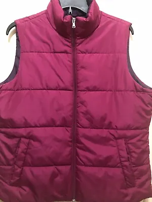MADE FOR LIFE Women’s Ladies Vest In Plum Purple Color Size L • $11.50