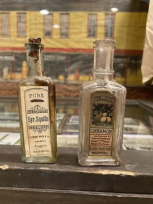 (2) Labeled Medicines Gilbert Bros. & Co. Baltimore Md. • $20