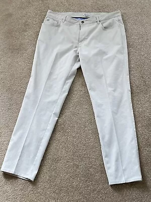 Peter Millar Polyester Cream / Ivory Men’s Sport Golf Pants 40/32 • $32.99