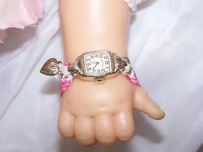 Vintage Antique Doll Watch Custom Made Lady Elgin For Medium To Large Dolls #7 • $38