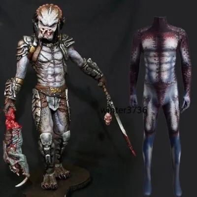 Predator Jumpsuit Superhero Bodysuit Cosplay Props Adult Kids Halloween Costume • $39.25