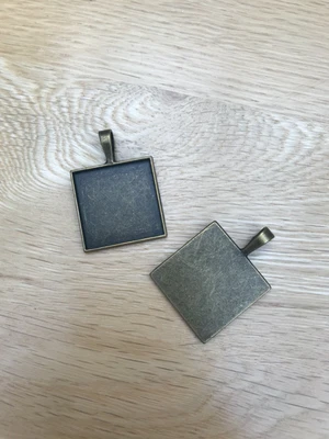 £1.20 • Buy Jewellery Making Antique Bronze 38 X 27mm Square Cameo Setting X2