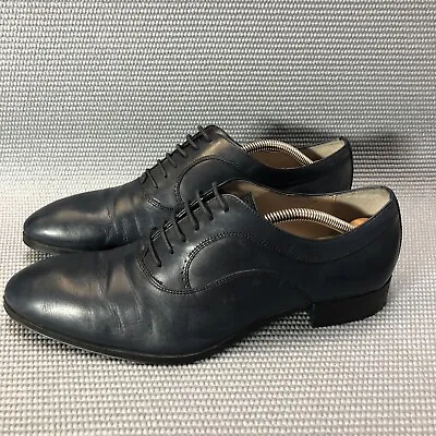 $99.33 • Buy ZARA MAN Dark Blue Leather Men Oxford Shoes Size US 10 EUR 43