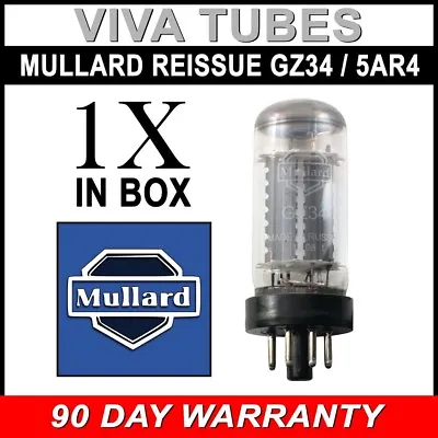 Brand New Tested Mullard Reissue GZ34 / 5AR4 Vacuum Tube • $65.63