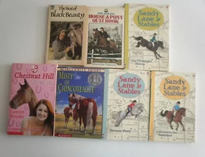 7 Children's Horse / Pony PB Books Bundle / Job Lot Sandy Lane Black Beauty • £12.99