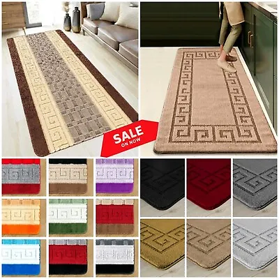 Non Slip Long Hallway Runner Rug Bedroom Carpet Washable Rugs Kitchen Floor Mats • £8.92