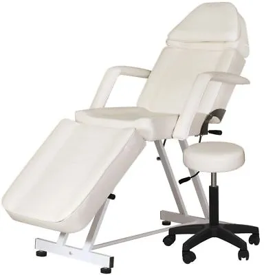 New Adjustable Portable Medical Dental Chair W/stool Combination White • $349