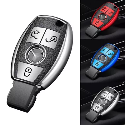 Smart Car Key Cover Case Shell Leather Fob Holder Accessories For Mercedes Benz • $8.59