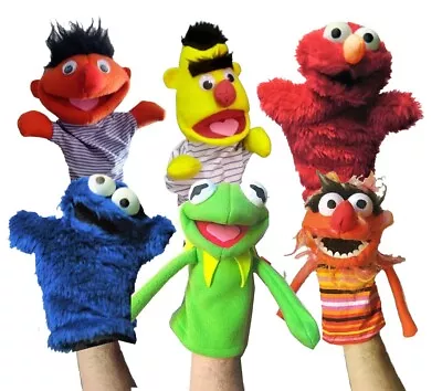 1 MUPPET HAND Titere GLOVE TOY To CHOOSE:  KERMIT ELMO ANIMAL COOKIE BERT ERNIE • $28