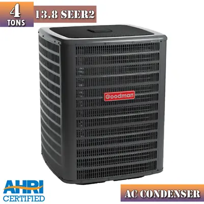 4 Ton 13.8 SEER2 Goodman Air Conditioner Condenser Single Phase GSXN404810 NEW • $2350