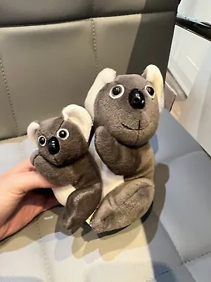 DEAGOSTINI ALL ABOUT MY ANIMAL KINGDOM Soft Toy Plush Set Koala Mum And Baby • £5