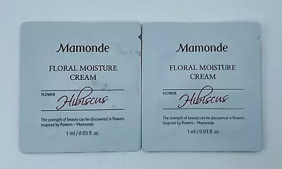 2 X Mamonde Floral Moisture Cream HIBISCUS Sample Size 1 Ml / .03 Oz Free Ship • $5.99